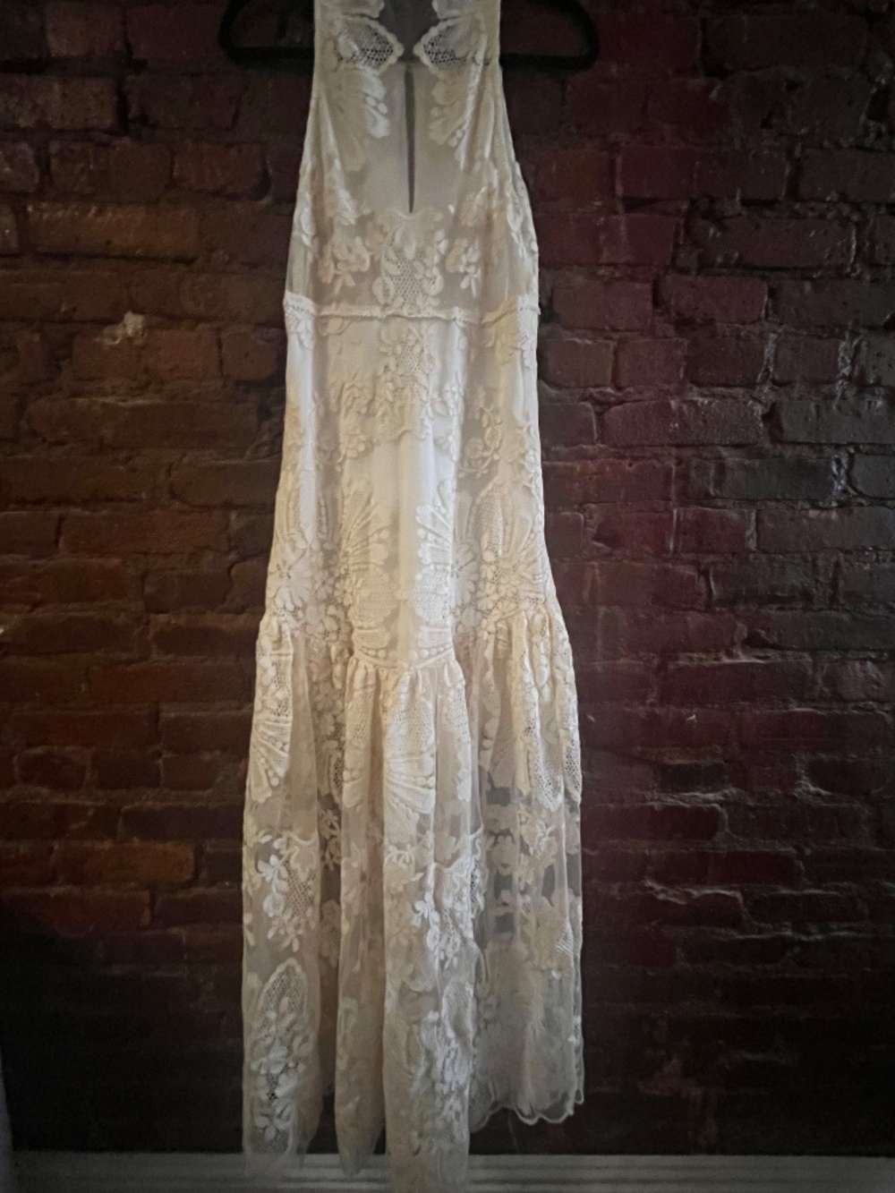 Sandro Floral Cotton Guipure maxi dress - Picture 4 of 6